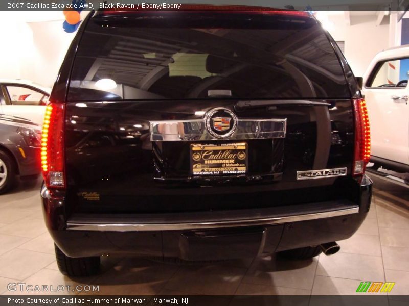 Black Raven / Ebony/Ebony 2007 Cadillac Escalade AWD