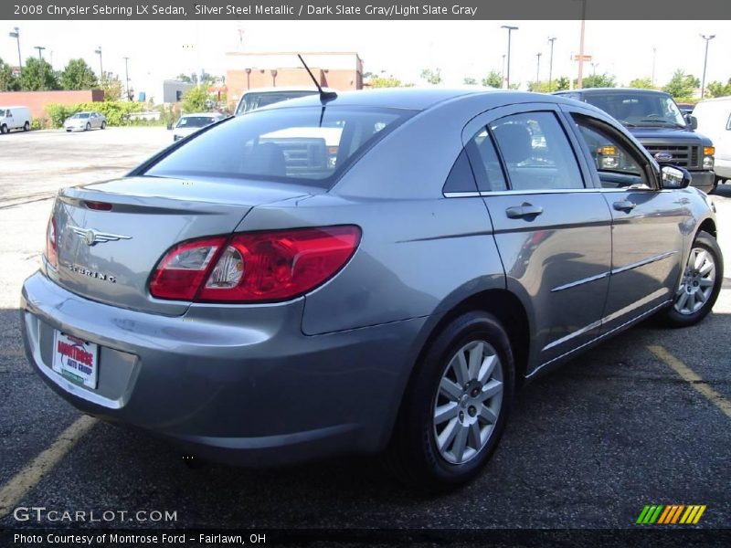 Silver Steel Metallic / Dark Slate Gray/Light Slate Gray 2008 Chrysler Sebring LX Sedan