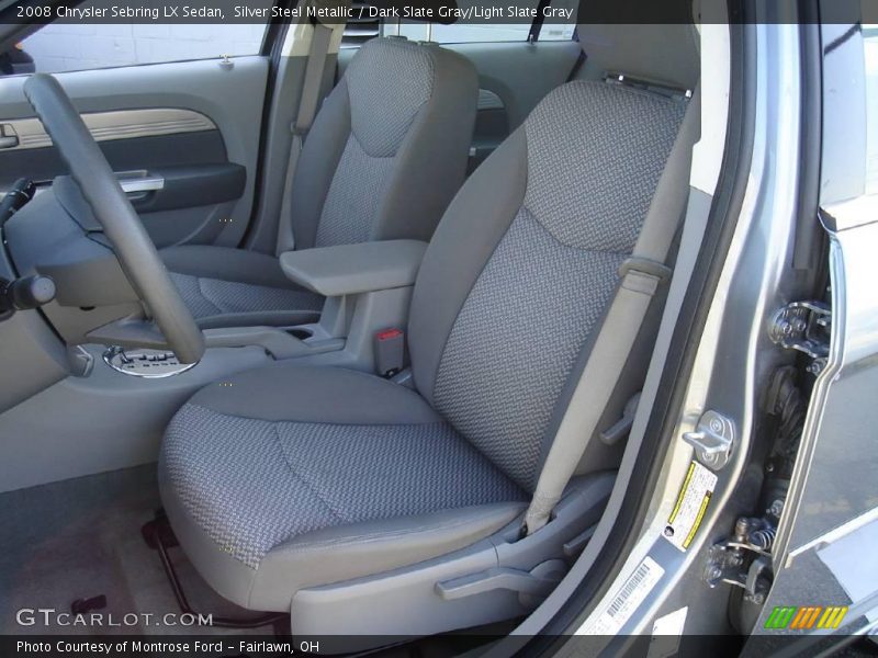 Silver Steel Metallic / Dark Slate Gray/Light Slate Gray 2008 Chrysler Sebring LX Sedan