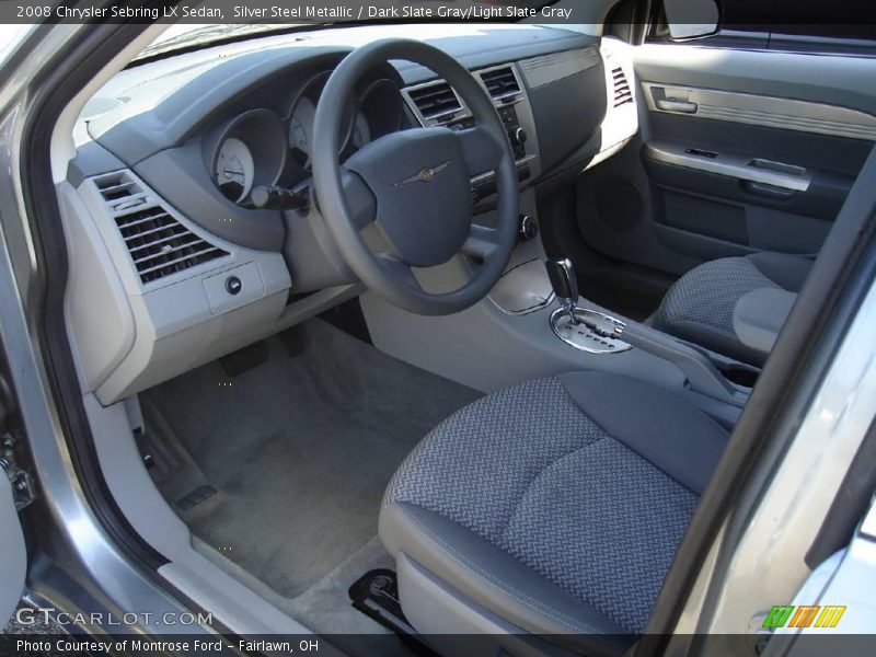 Silver Steel Metallic / Dark Slate Gray/Light Slate Gray 2008 Chrysler Sebring LX Sedan
