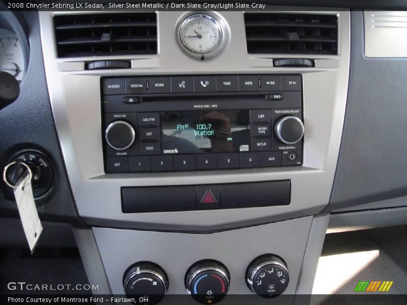 Silver Steel Metallic / Dark Slate Gray/Light Slate Gray 2008 Chrysler Sebring LX Sedan