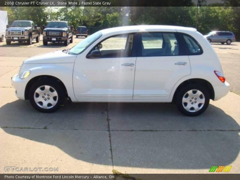 Stone White / Pastel Slate Gray 2008 Chrysler PT Cruiser LX
