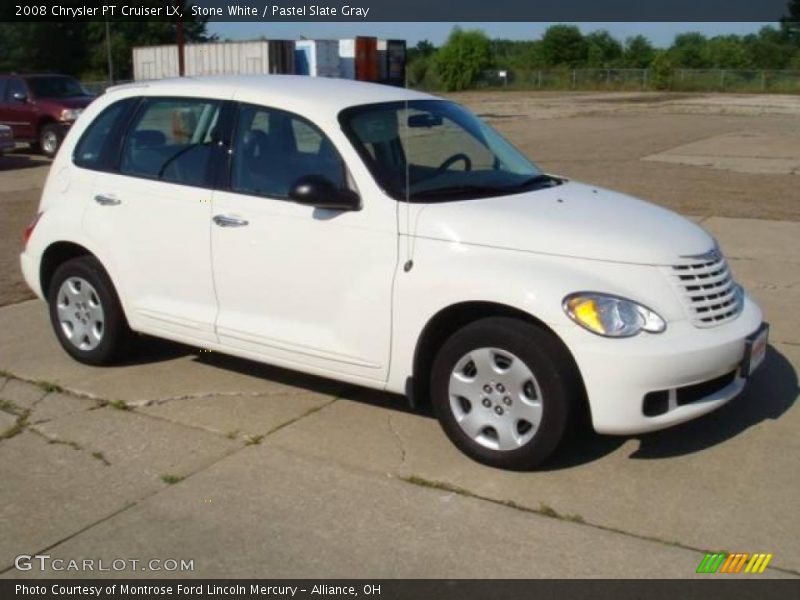Stone White / Pastel Slate Gray 2008 Chrysler PT Cruiser LX