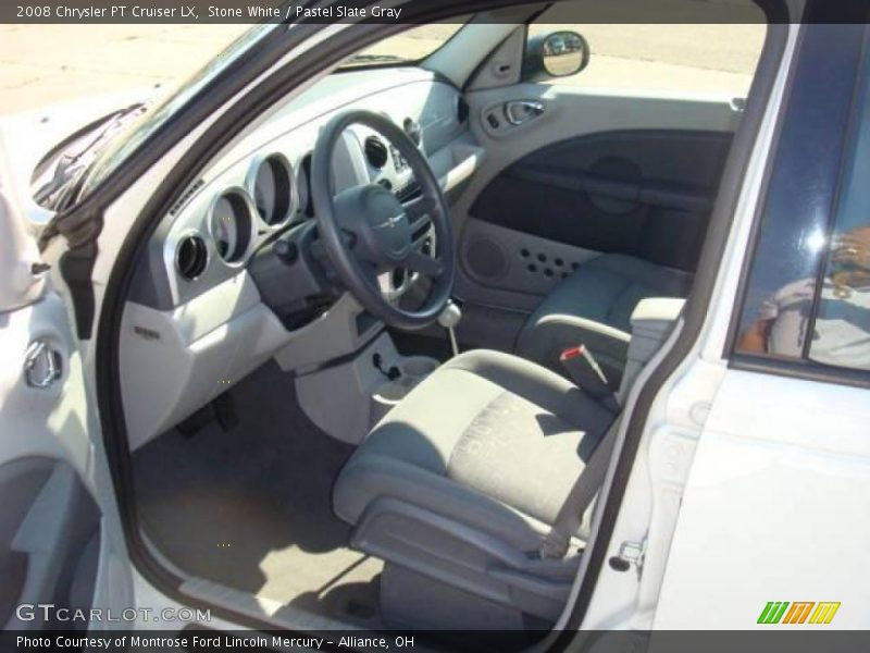 Stone White / Pastel Slate Gray 2008 Chrysler PT Cruiser LX