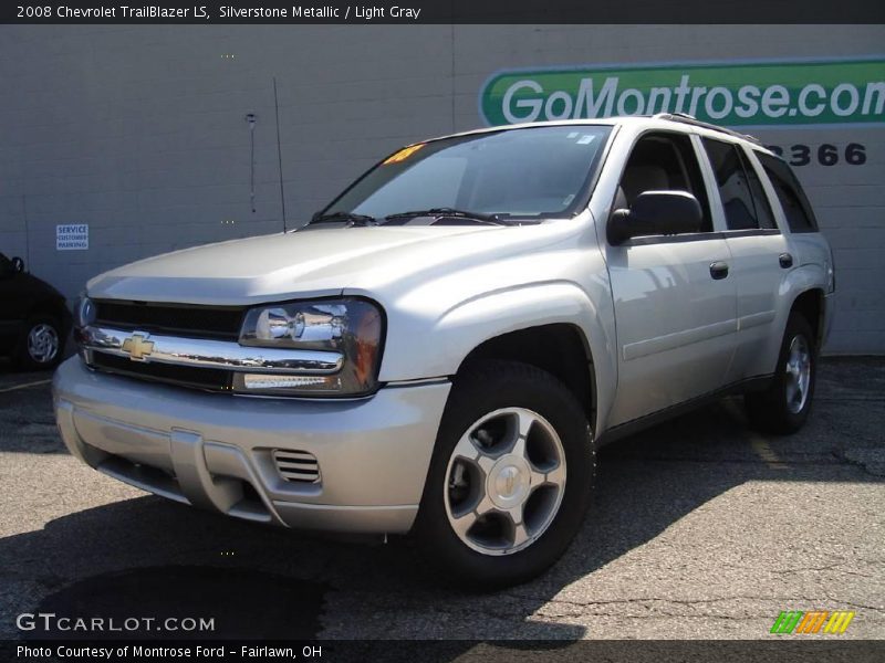 Silverstone Metallic / Light Gray 2008 Chevrolet TrailBlazer LS