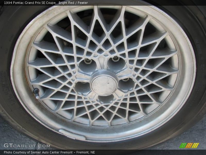 Bright Red / Pewter 1994 Pontiac Grand Prix SE Coupe