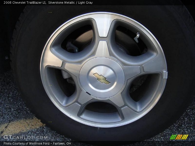 Silverstone Metallic / Light Gray 2008 Chevrolet TrailBlazer LS