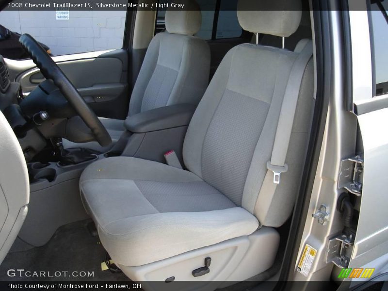 Silverstone Metallic / Light Gray 2008 Chevrolet TrailBlazer LS
