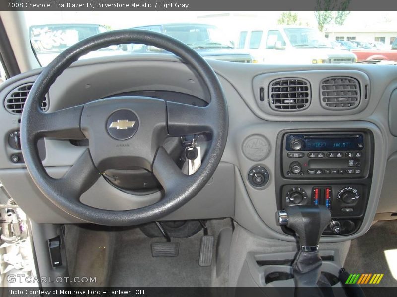 Silverstone Metallic / Light Gray 2008 Chevrolet TrailBlazer LS
