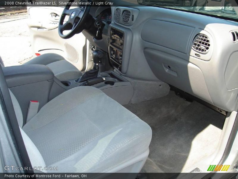 Silverstone Metallic / Light Gray 2008 Chevrolet TrailBlazer LS