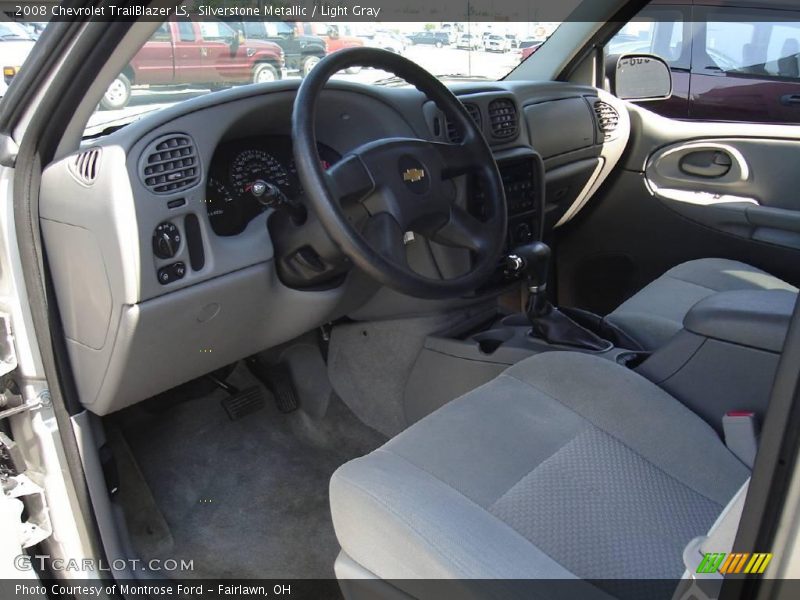 Silverstone Metallic / Light Gray 2008 Chevrolet TrailBlazer LS