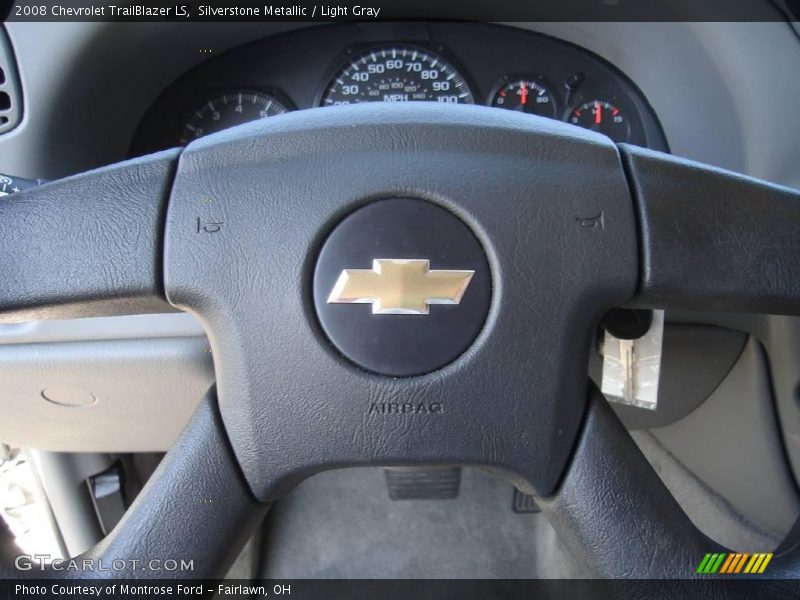 Silverstone Metallic / Light Gray 2008 Chevrolet TrailBlazer LS