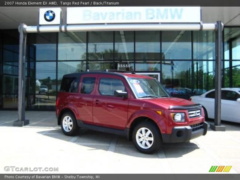 Tango Red Pearl / Black/Titanium 2007 Honda Element EX AWD