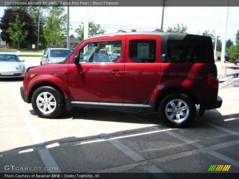 Tango Red Pearl / Black/Titanium 2007 Honda Element EX AWD