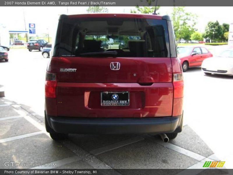 Tango Red Pearl / Black/Titanium 2007 Honda Element EX AWD