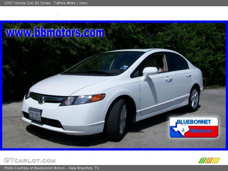 Taffeta White / Ivory 2007 Honda Civic EX Sedan