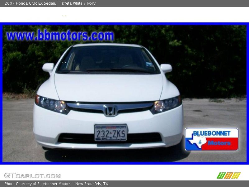Taffeta White / Ivory 2007 Honda Civic EX Sedan