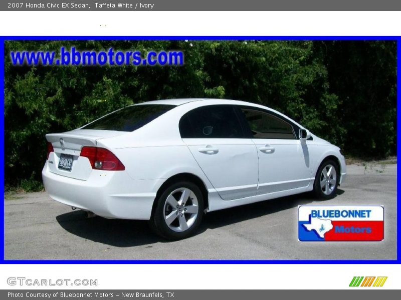 Taffeta White / Ivory 2007 Honda Civic EX Sedan