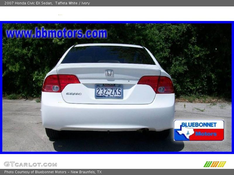 Taffeta White / Ivory 2007 Honda Civic EX Sedan