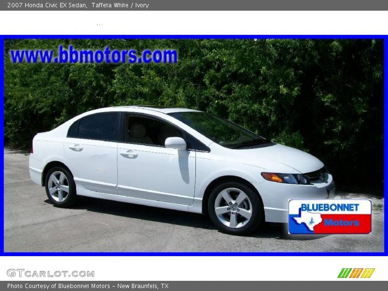 Taffeta White / Ivory 2007 Honda Civic EX Sedan