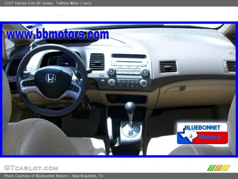 Taffeta White / Ivory 2007 Honda Civic EX Sedan