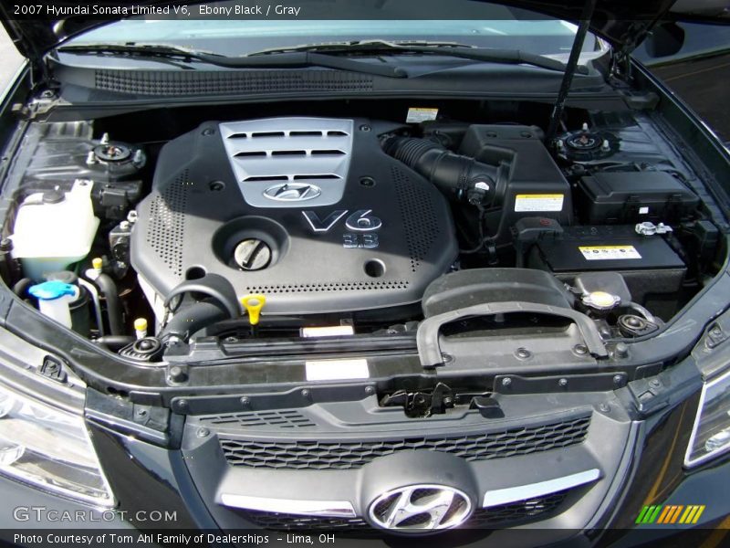 Ebony Black / Gray 2007 Hyundai Sonata Limited V6