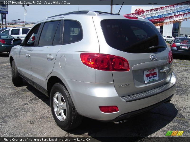 Arctic White / Gray 2007 Hyundai Santa Fe GLS