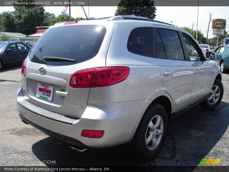 Arctic White / Gray 2007 Hyundai Santa Fe GLS