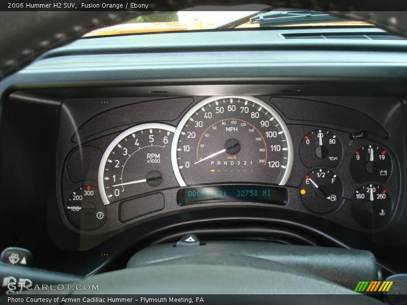 Fusion Orange / Ebony 2006 Hummer H2 SUV