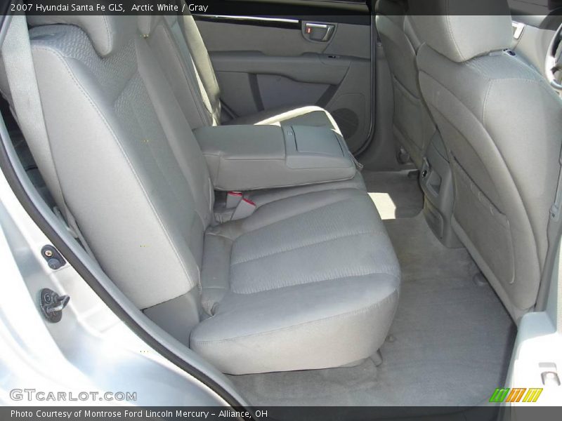 Arctic White / Gray 2007 Hyundai Santa Fe GLS