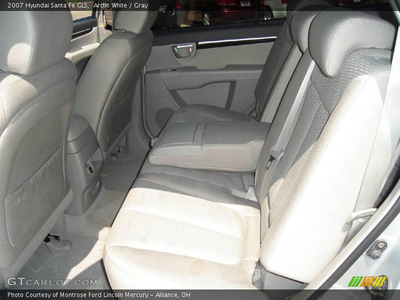 Arctic White / Gray 2007 Hyundai Santa Fe GLS