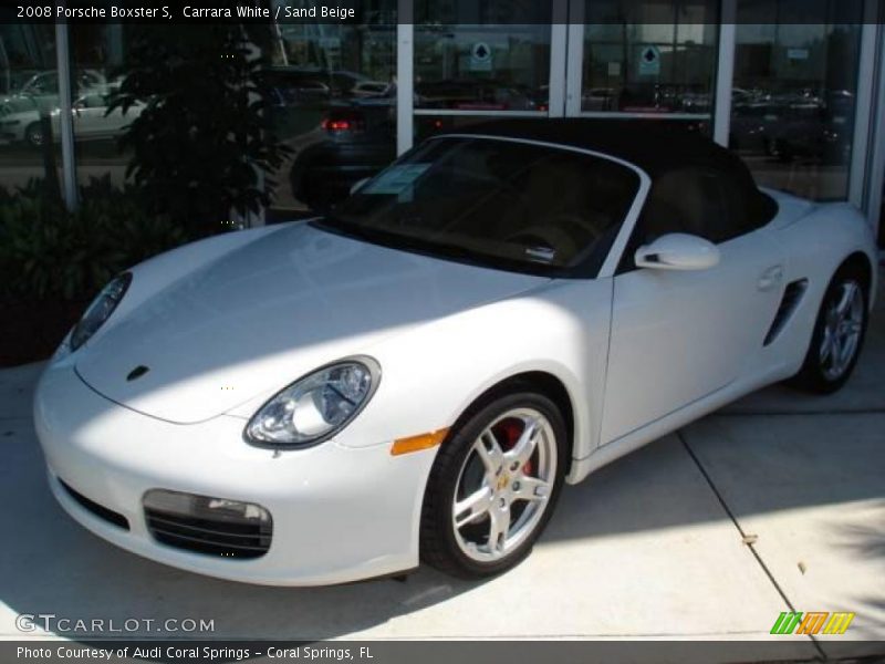 Carrara White / Sand Beige 2008 Porsche Boxster S