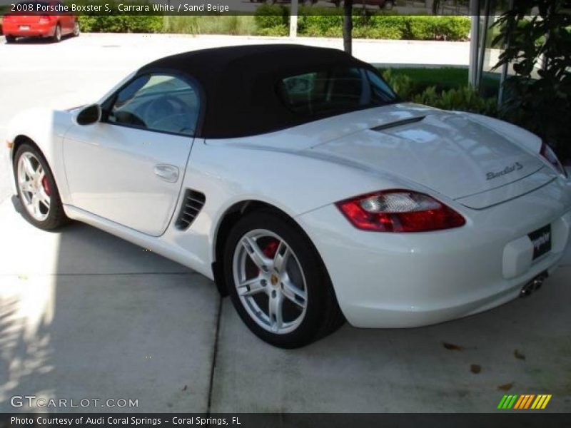 Carrara White / Sand Beige 2008 Porsche Boxster S