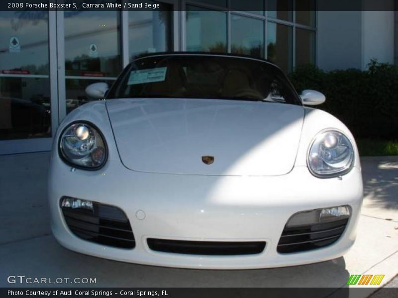 Carrara White / Sand Beige 2008 Porsche Boxster S