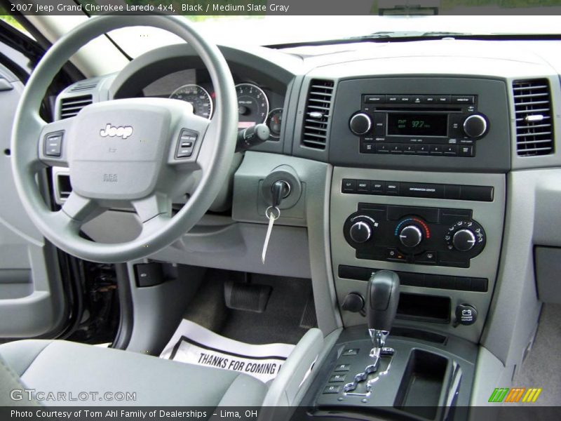 Black / Medium Slate Gray 2007 Jeep Grand Cherokee Laredo 4x4