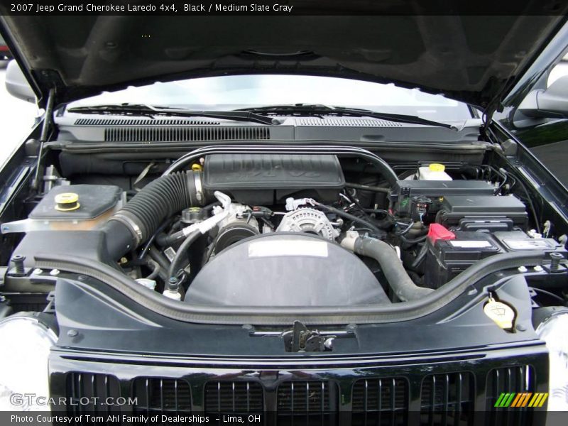Black / Medium Slate Gray 2007 Jeep Grand Cherokee Laredo 4x4