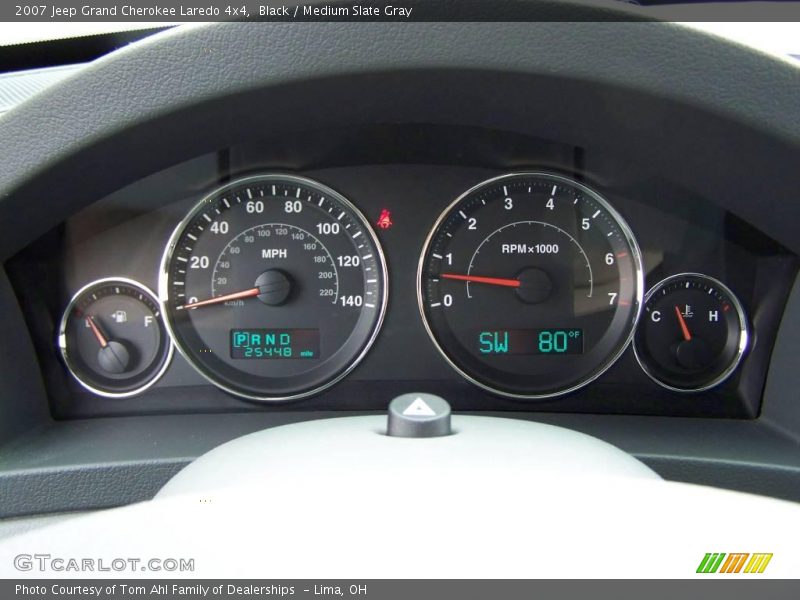 Black / Medium Slate Gray 2007 Jeep Grand Cherokee Laredo 4x4