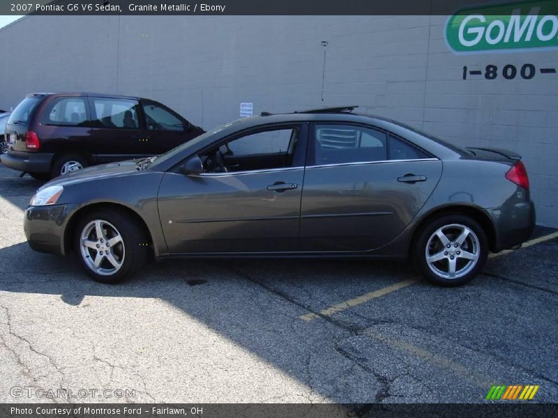 Granite Metallic / Ebony 2007 Pontiac G6 V6 Sedan