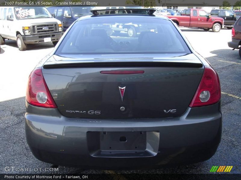Granite Metallic / Ebony 2007 Pontiac G6 V6 Sedan