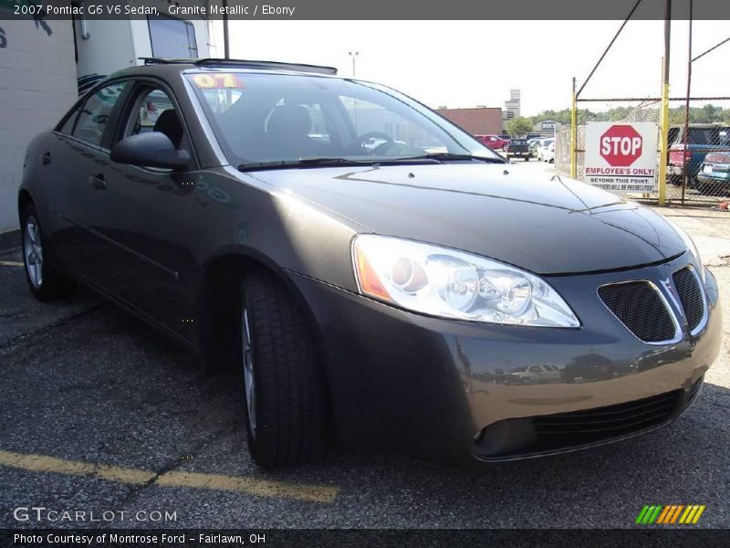 Granite Metallic / Ebony 2007 Pontiac G6 V6 Sedan