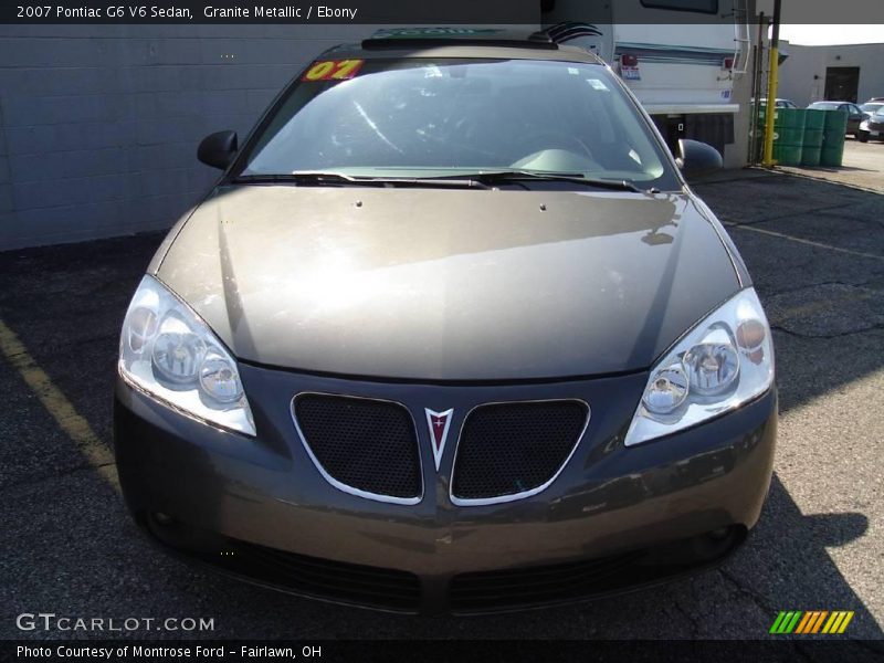 Granite Metallic / Ebony 2007 Pontiac G6 V6 Sedan