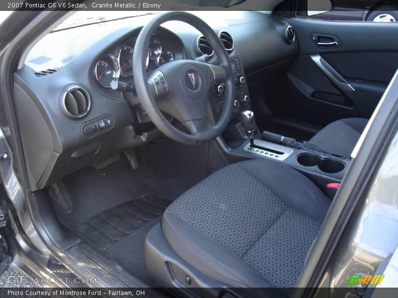 Granite Metallic / Ebony 2007 Pontiac G6 V6 Sedan