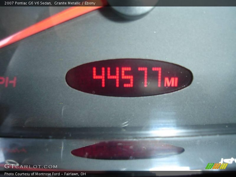 Granite Metallic / Ebony 2007 Pontiac G6 V6 Sedan