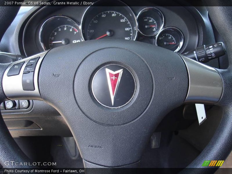Granite Metallic / Ebony 2007 Pontiac G6 V6 Sedan