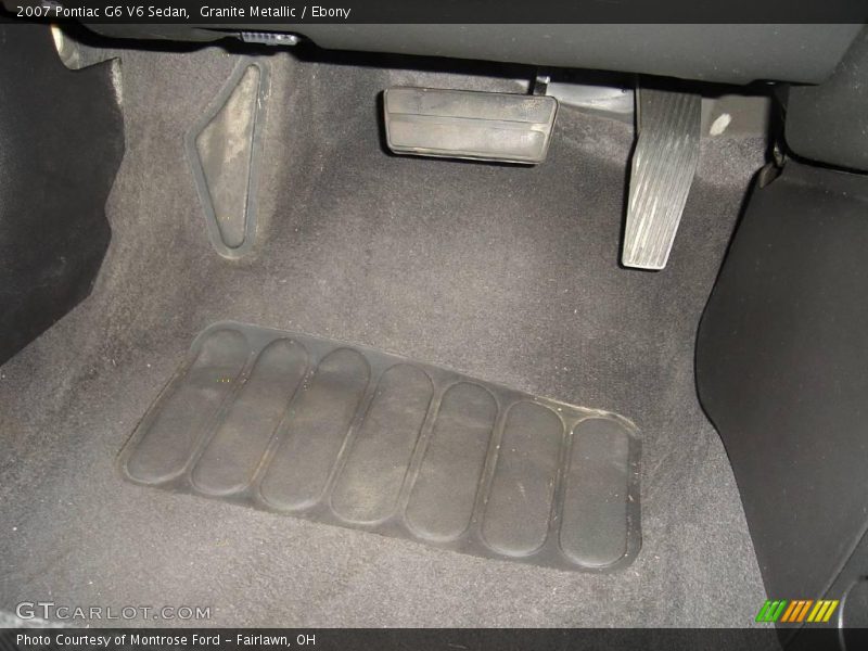Granite Metallic / Ebony 2007 Pontiac G6 V6 Sedan
