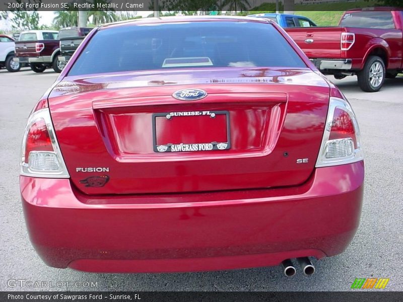 Redfire Metallic / Camel 2006 Ford Fusion SE