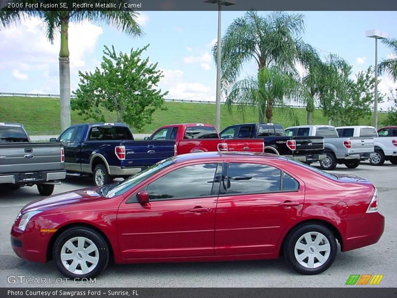 Redfire Metallic / Camel 2006 Ford Fusion SE