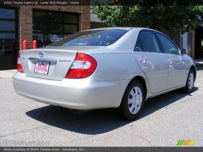 Lunar Mist Metallic / Stone 2003 Toyota Camry LE