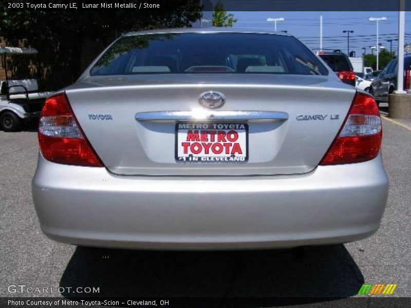 Lunar Mist Metallic / Stone 2003 Toyota Camry LE