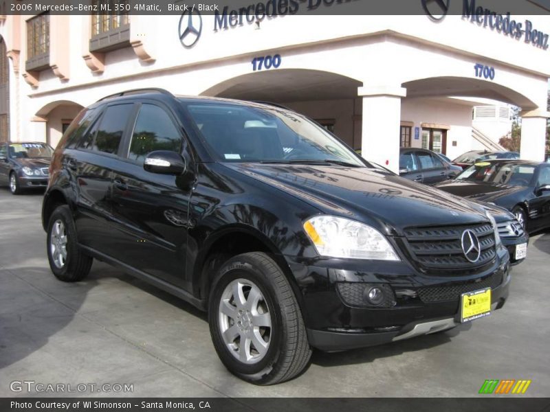 Black / Black 2006 Mercedes-Benz ML 350 4Matic
